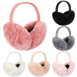 Berets Autumn Winter Outdoor Anti-Windshield Solid Color Ladies Ear Muff Women Earmuffs Plush