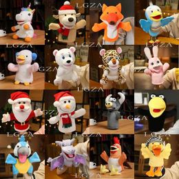 Other Toys Stuffed Plush Animals Toys Hand Finger Puppet Kawaii Dolls Educational Baby Toys Learning Education Monkey Tiger Children GiftL231024