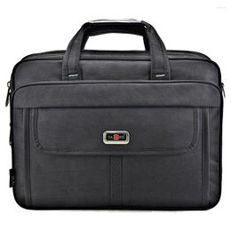 Briefcases Men Briefcase Handbags Man Work Bag For Lawyer Office Handbag Women Waterproof Nylon Laptop Bags Business 15.6 Inches Computer