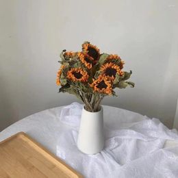 Vases Sunflower Nordic Style Ins Simple Small Fresh Living Room Home Decoration Ornaments Dry Flower Bouquet