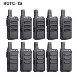 Walkie Talkie Mini PMR Walkie Talkie RETEVIS RT619 10 pcs Portable Two-way Radio Walkie-Talkies Communication Equipment el Restaurant PTT 231023