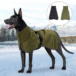 Dog Apparel Clothes For Large Dogs Winter Warm Big Dog Vest Jacket Waterproof Pet Dogs Coat Greyhound Doberman Clothes For Medium Large Dogs 231024