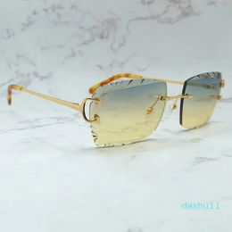 Y2k Designer Sunglasses Carter Diamond Cut Luxury Eyewear Outdoor Cool Decoraiton Vintage Mens Shades