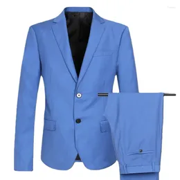 Men's Suits Obese Spring Suit Jacket Sets High Quality Fashion Big Man Bead Front Edge Very Large Plus Size M- 5XL 6XL