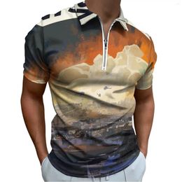 Men's Polos Disco Elysium Casual Polo Shirts Skill Fanart Videogame T-Shirts Short Sleeve Shirt Street Style Oversized Clothes