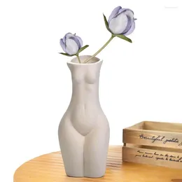 Vases Ceramic Body Vase Aesthetic Female Decoration Feminist Modern Indoor Pot Statue For Home Office Sculptures