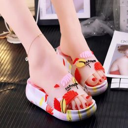 Slippers 2023 Soft Womans Sandals Outside Summer Home Indoor Flat Non-slip Bath Bathroom Ladies Slides Beach Casual Shoes