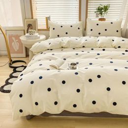 Bedding Sets Set Boy Girl Duvet Cover Flat Sheet Pillowcase Aesthetic Bedcloth Double Soft Comfort Bed