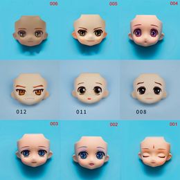 Dolls Original Ymy Replacement Face Plates With Makeup Eyes Doll Head For Gsc Ob11 Split 112bjd Accessories 231024