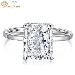 Wedding Rings Wong Rain 925 Sterling Silver Crushed Ice Cut Lab Sapphire High Carbon Diamonds Gemstone Engagement Ring Fine Jewellery Wholesale Q231024