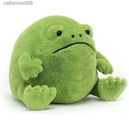 Other Toys 32cm Kawaii Ricky Rain Frog Plush Toy Soft Stuffed Animal Doll Lovely Fat Frog Doll Baby Toys Plushie Gift Toy for Children GirlL231024