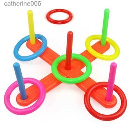 Other Toys Puzzle Sports Circle Ferrule Stacked Layers Throwing Game Children's Ferrule Toy Parent-Child Interactive Kids Outdoor ToysL231024