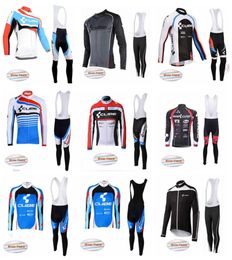 CUBE team mens mtb cycling Winter Thermal Fleece long sleeve jersey bib pants sets Breathable ropa ciclismo hombre 12150773268113539585