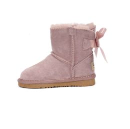 Kids Boots Kid Tasman Slippers Australia Children Snow Boot Winter Toddler Classic Ultra Mini Boys Booties Child Fur kid for Girls Baby with Bows64