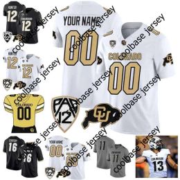 NCAA College Colorado Buffaloes Football Jersey Shedeur Sanders Sy'veon Wilkerson Dylan Edwards Travis Hunter Anthony Hankerson Xavier Weave