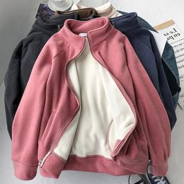 Womens Hoodies Sweatshirts Basic Jackets Women Zipper Vintage Simple Unisex BF Casual Sporty Clothes Fashion Students Autumn Winter Coats Pure Allmatch 231023