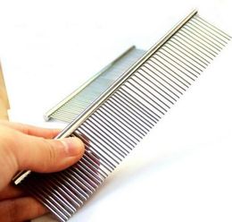 2016 Dog cat Pet grooming comb pet supplies product stainless steel Dog Cleaning Grooming6330391