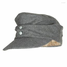 Berets Reproduction WWII GERMAN ARMY EM PANZER M43 M1943 FIELD WOOL CAP GREY IN SIZES Military Store