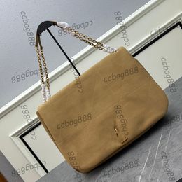 Womens Designer Suede Nubuck Rubbed Jamie Jumbo Maxi Bags Gold Metal Hardware Chain Crossbody Shoulder Handbags Large Capacity Airport Purse 35X26X9CM 43X29X9CM