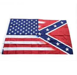 90*150cm American Flag with Confederate Civil War Banner Flags ZZC3325 Ocean Freight1554527