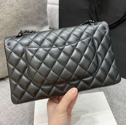 10a Original Quality Women Bags Purses Caviar Lambskin Classic Quilted Double Flap Medium Size 25cm Chain Handbag Luxuries Designers 915ess6