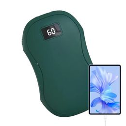 Other Home Garden Hand Warmer Rechargeable Power Bank Winter Handwarmer 3Gear Adjustable Overheat Protection 3500mAh Digital 231023