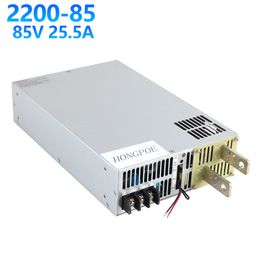 2200W 85V Power Supply 85V AC-DC 0-5V Analogue Signal Control 0-85V Adjustable Power Supply SE-2200-85 Power Transformer 85V 25.5A