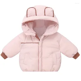 Down Coat Baby Boys Winter Jacket Toddler Girl Clothes Korean Casual Cartoon Cute Hooded Zipper Warm Outerwear Kids Fashion Coats BC756