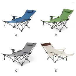 Camp Furniture Foldable Reclining Lounge Chair Camping Hiking Breathable Chairs Equipment