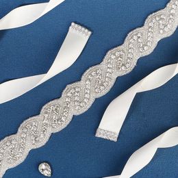 New Exquisite Hand Sewn Waistband Handmade Beaded Rhinestone Waist Decoration Wedding Dress Accessories Bridal Belt