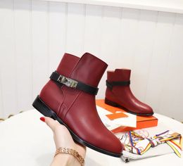 Genuine Leather Chelsea Ankle Boots Elastic band Thick Block Heel Round Toe Women's Outdoor shoes Luxury Designer boots Factory footwear 35-42