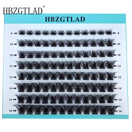 False Eyelashes Mix 3D Fluffy Single Cluster Lashes Premade Volume Fans Individual Eyelash Segmented Natural Fake For Eye Extension 231024