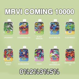 Original MRVI COMING 10000 puff Disposable Vape 5%3%2%0% free ship E Cigarettes With LED Screen Display Airflow Control local warehouse