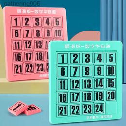 Puzzles 6x6 Number Sliding Puzzle Klotski Game Huarong Road Board Math Game Early Educational IQ Training Toy Gift 3x3L231025