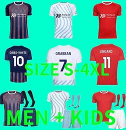 23 24 new logo Nottingham Forests LINGARD Soccer Jerseys Awoniyi Johnson Niakhate 2023 2024 Forest home AMEOBI Football Men Shirts kids kit jersey