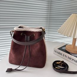 Drawstring bags Designer Shoulder Bag crossbody Women Luxurys handbags plush leather Purse Tote Clutch handbags bucket
