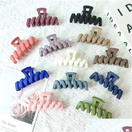 Hair Clips Barrettes New Hair Clip Large Size Claw Clips For Women Barrette Crab Bath Ponytail Girls Claws Accessories Headwea Dhgar Otyqc