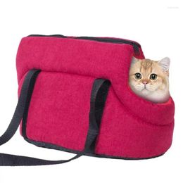 Dog Carrier Small Tote Bag Breathable Pet Travel Portable Waterproof Soft Dogs Handheld Cat Shoulder Bags