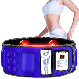 Other Massage Items Rechargeable Wireless X5 Sauna Heating Slimming Massager Belt Belly Waist Anti Cellulite Weight Loss Fat Therapy Massage 231024