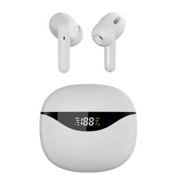 Wireless Binaural TWS Low Latency Touch Digital Display Gaming 5.3 Noise Canceling Bluetooth Headset Touch Button with Voice Assistant Siri Support