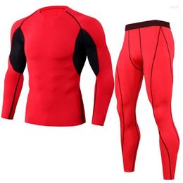 Men's Tracksuits Men's Custom Men's Compression Running Gym Sports Quick Dry Fitness T-shirt Tights Leggings Yoga Wear Sportswear