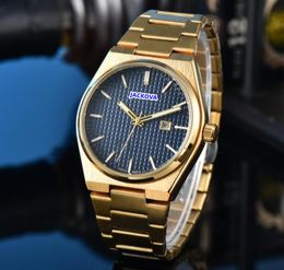 Popular Three Needles Dial Automatic Date Men Watches Luxury Super Bright Waterproof Quartz Movement Time Clock leisure Line Skeleton Dial Wristwatch Gifts