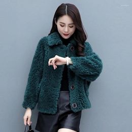 Women's Fur Fashion Cashmere Coat Casual For Women 2023 Autumn/winter Korean Short Wool