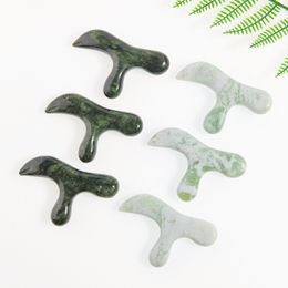 Wholesale Natural Xiu Yan Jade Stone Foot Massage Tool Gua Sha Massager for Full Body Relaxing Myofascial Release Pain Health Care