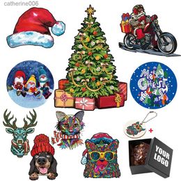 Puzzles Exquisite Wooden Jigsaw Puzzles Special Christmas Gifts For Adults Kids Beautiful Christmas Tree Puzzle Games Cute DIY DrawingL231025