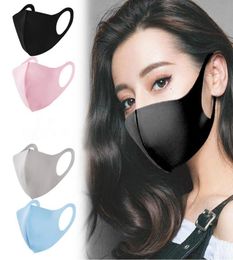 In Stock Anti Dust Face Mouth Cover Adult Children PM25 Designer Mask Respirator Dustproof Washable Reusable Ice Silk Designer M2417770
