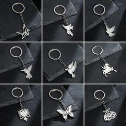 Keychains Fashion Peace Bird Multiple Personalized Keychain For Women Stainless Steel Jewelry Making Supplies Key Holder Keys Ket