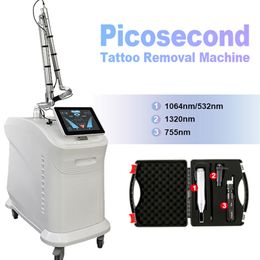 Vertical ND YAG Picosecond Laser Tattoo Removal Machine Q Switch Pico Laser Eyebrow Washing Pigment Birthmark Eyeline Removal Black Doll Treatment