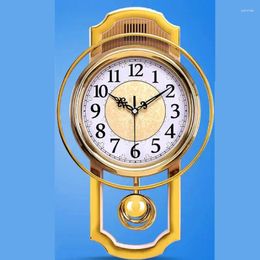 Wall Clocks Luxury Vintage Mechanism Home Bathroom Nordic Big Size Modern Horloge Murale Room Ornaments AB50WC