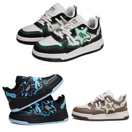 running shoes Men bottom platform blue khaki green casual shoes Mens Trainers Outdoor Sneakers